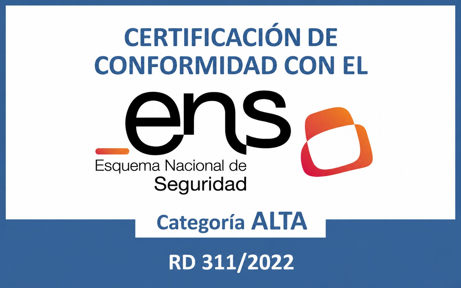 Certificación ENS de Conformidad ALTA